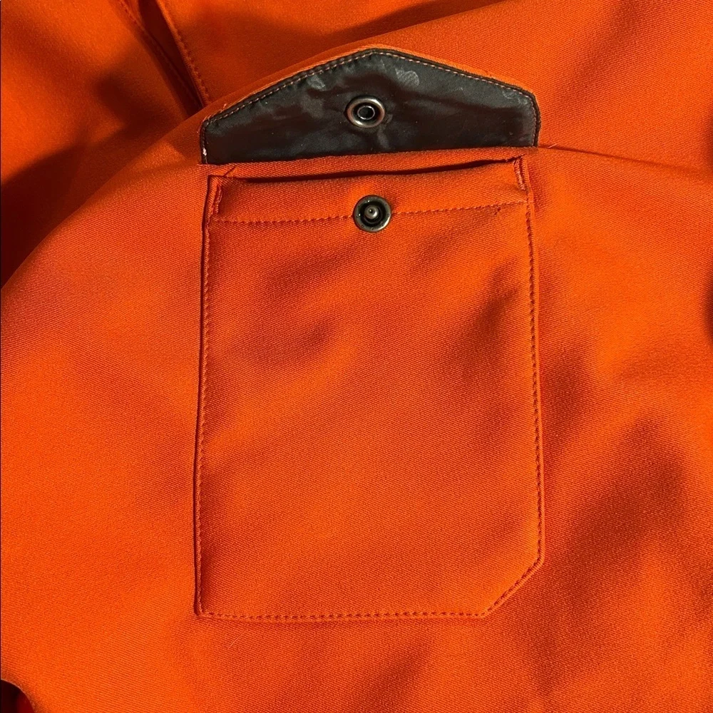 Under Armour Storm Vibrant Orange Zip-Up Jacket With Hood and Pockets Size M